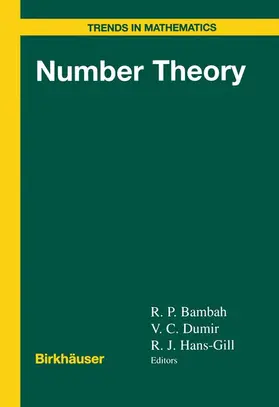 Bambah / Hans-Gill / Dumir | Number Theory | Buch | 978-3-0348-7025-2 | sack.de