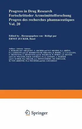 JUCKER |  Progress in Drug Research/Fortschritte der Arzneimittelforschung/Progrés des recherches pharmaceutiques | Buch |  Sack Fachmedien