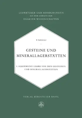 Niggli |  Gesteine und Minerallagerstätten | Buch |  Sack Fachmedien