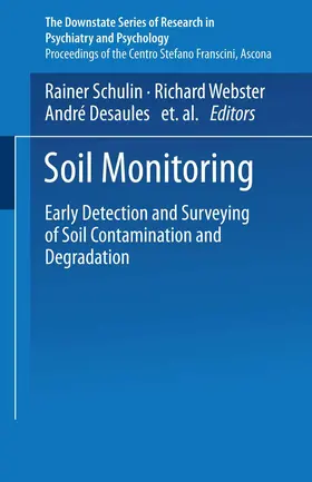 Schulin / Desaules / Webster |  Soil Monitoring | Buch |  Sack Fachmedien