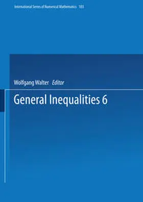 Walter |  General Inequalities 6 | eBook | Sack Fachmedien