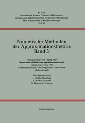 Meinardus / Collatz / Werner |  Numerische Methoden der Approximationstheorie/Numerical Methods of Approximation Theory | eBook | Sack Fachmedien