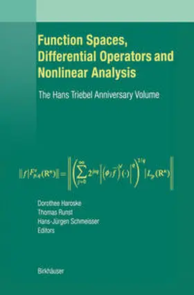 Haroske / Runst / Schmeisser |  Function Spaces, Differential Operators and Nonlinear Analysis | eBook | Sack Fachmedien