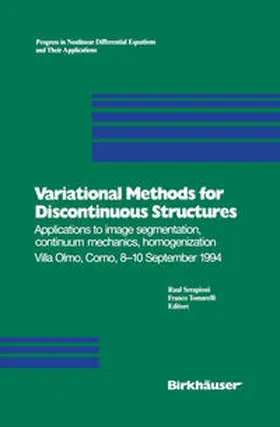Serapioni / Tomarelli |  Variational Methods for Discontinuous Structures | eBook | Sack Fachmedien