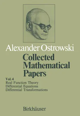 Ostrowski |  Collected Mathematical Papers | Buch |  Sack Fachmedien