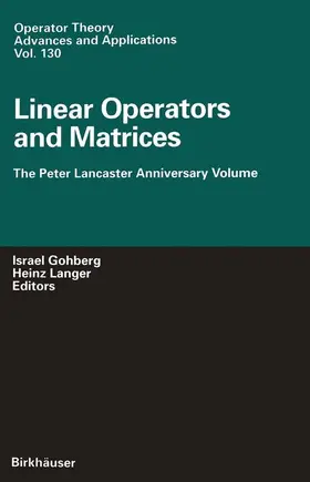 Langer / Gohberg |  Linear Operators and Matrices | Buch |  Sack Fachmedien