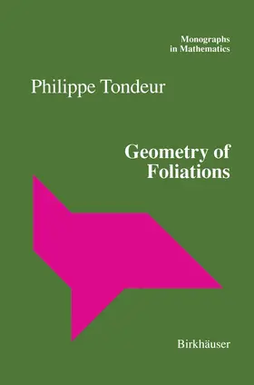 Tondeur |  Geometry of Foliations | Buch |  Sack Fachmedien