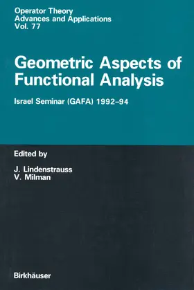 Milman / Lindenstrauss |  Geometric Aspects of Functional Analysis | Buch |  Sack Fachmedien