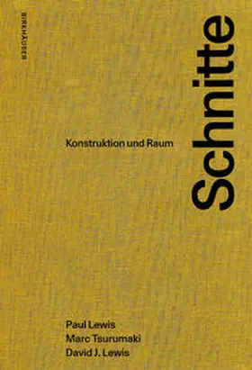 Lewis / Tsurumaki |  Schnitte | Buch |  Sack Fachmedien
