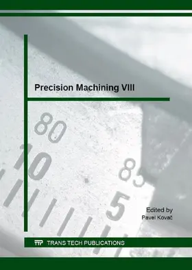 Kovac | Precision Machining VIII | E-Book | www2.sack.de