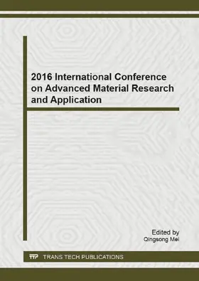 Mei | 2016 International Conference on Advanced Material Research and Application | E-Book | www2.sack.de