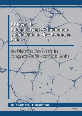 DDF Vol. 4: Diffusion Data: A Continuous Compilation of New Reference Data | E-Book | www2.sack.de
