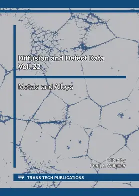 Wohlbier | Diffusion and Defect Data Vol. 22 | E-Book | sack.de