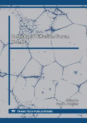 Wohlbier |  Defect and Diffusion Forum Vol. 48 | Sonstiges |  Sack Fachmedien