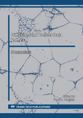 Wohlbier |  Diffusion and Defect Data Vol. 23 | Sonstiges |  Sack Fachmedien