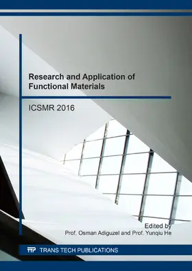 Adiguzel / He | Research and Application of Functional Materials | Buch | 978-3-0357-1027-4 | sack.de