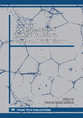 Makinde |  New Development for Heat Transfer in Solids and Fluid Flow | Buch |  Sack Fachmedien
