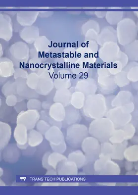Journal of Metastable and Nanocrystalline Materials Vol. 29 | Buch | 978-3-0357-1309-1 | sack.de