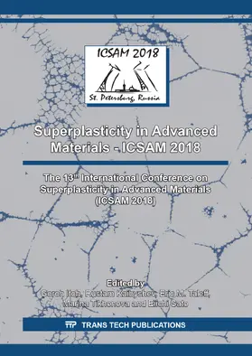 Itoh / Kaibyshev / Taleff |  Superplasticity in Advanced Materials - ICSAM 2018 | Buch |  Sack Fachmedien