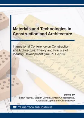Yazyev / Litvinov / Chepurnenko | Materials and Technologies in Construction and Architecture | Buch | 978-3-0357-1367-1 | sack.de