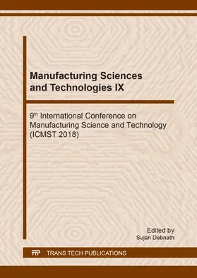 Debnath | Manufacturing Sciences and Technologies IX | Buch | 978-3-0357-1388-6 | sack.de