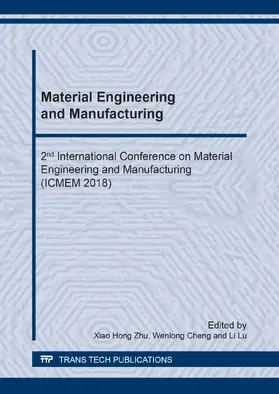 Zhu / Cheng / Lu | Material Engineering and Manufacturing | Buch | 978-3-0357-1395-4 | sack.de