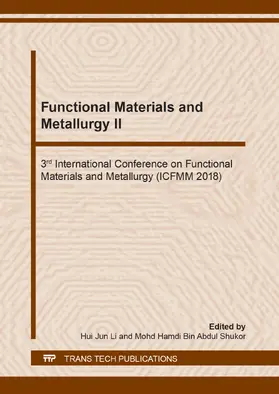 Li / Bin Abdul Shukor | Functional Materials and Metallurgy II | Buch | 978-3-0357-1438-8 | www2.sack.de