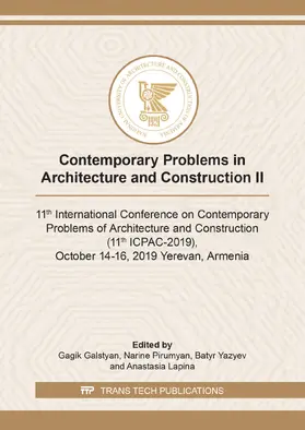Galstyan / Pirumyan / Yazyev |  Contemporary Problems in Architecture and Construction II | Buch |  Sack Fachmedien