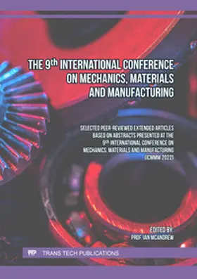 McAndrew / Ltd |  The 9th International Conference on Mechanics, Materials and Manufacturing | Buch |  Sack Fachmedien