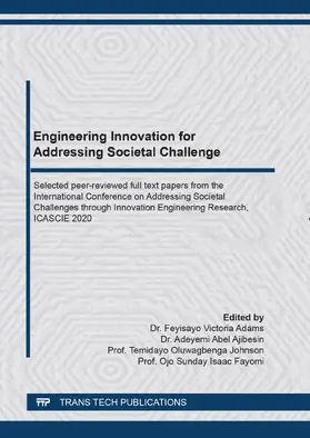 Adams / Ajibesin / Johnson |  Engineering Innovation for Addressing Societal Challenges | Buch |  Sack Fachmedien