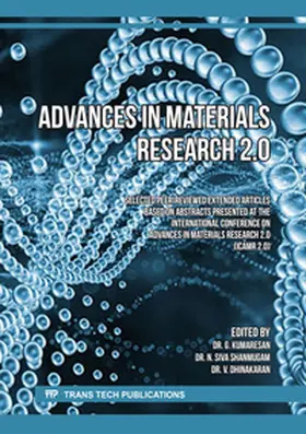 Kumaresan / Ltd / Shanmugam | Advances in Materials Research 2.0 | Buch | 978-3-0357-1891-1 | sack.de