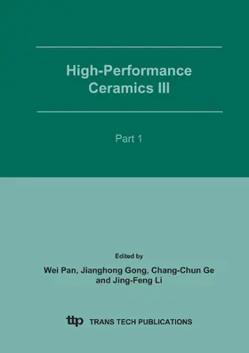 Pan / Gong / Ge |  High-Performance Ceramics III | Sonstiges |  Sack Fachmedien