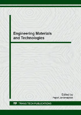 Jaroenapibal |  Engineering Materials and Technologies | Sonstiges |  Sack Fachmedien