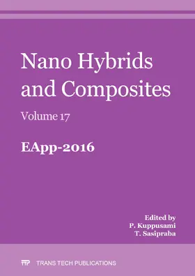 Kuppusami / Sasipraba |  Nano Hybrids and Composites Vol. 17 | Sonstiges |  Sack Fachmedien