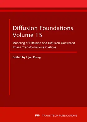 Zhang |  Diffusion Foundations Vol. 15 | Sonstiges |  Sack Fachmedien