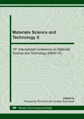 Pinwanich / Soisungval |  Materials Science and Technology X | Sonstiges |  Sack Fachmedien