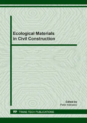 Alekseev |  Ecological Materials in Civil Construction | Sonstiges |  Sack Fachmedien