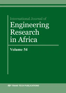 Ibhadode |  International Journal of Engineering Research in Africa Vol. 54 | Buch |  Sack Fachmedien