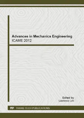 Lim |  Advances in Mechanics Engineering | Sonstiges |  Sack Fachmedien