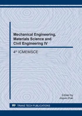 Zhao | Mechanical Engineering, Materials Science and Civil Engineering IV | E-Book | www2.sack.de