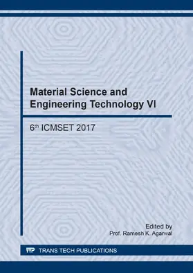 Agarwal | Material Science and Engineering Technology VI | E-Book | www2.sack.de