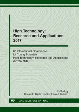 Osokin / Kulinich | High Technology: Research and Applications 2017 | E-Book | www2.sack.de