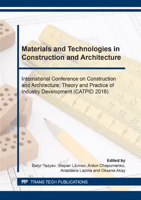 Yazyev / Litvinov / Chepurnenko |  Materials and Technologies in Construction and Architecture | eBook | Sack Fachmedien
