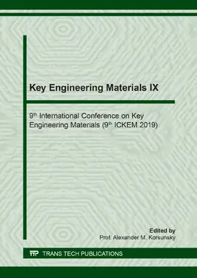 Korsunsky | Key Engineering Materials IX | E-Book | www2.sack.de