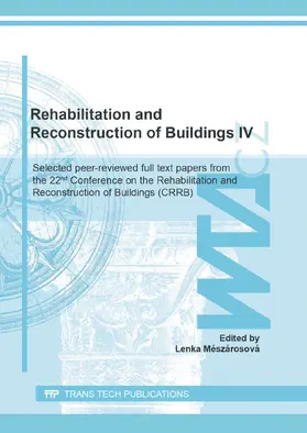 Mészárosová |  Rehabilitation and Reconstruction of Buildings IV | eBook | Sack Fachmedien