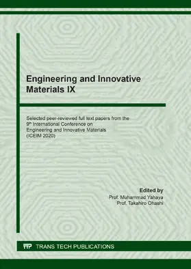 Yahaya / Ohashi |  Engineering and Innovative Materials IX | eBook | Sack Fachmedien