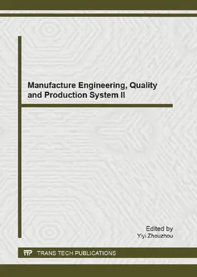 Zhouzhou |  Manufacture Engineering, Quality and Production System II | Sonstiges |  Sack Fachmedien