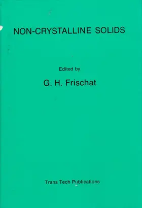 Frischat |  Non-Crystalline Solids | eBook | Sack Fachmedien