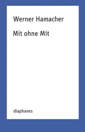 Hamacher |  Mit ohne Mit | Buch |  Sack Fachmedien