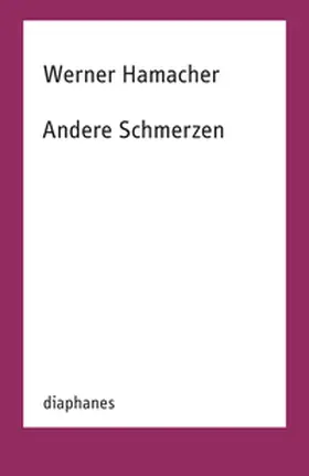 Hamacher |  Andere Schmerzen | Buch |  Sack Fachmedien